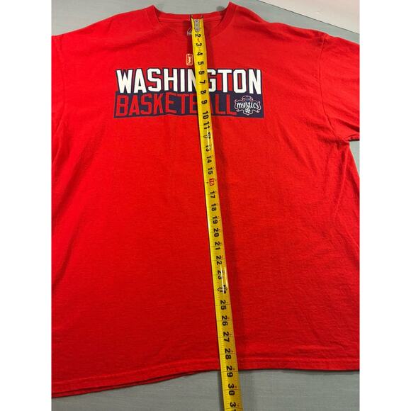 Washington Mystics Basketball Dele Donne #11 T Shirt Mens 2XL Red WNBA - Picture 5 of 7